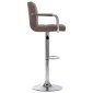 283418 vidaXL Bar Stool Taupe Fabric