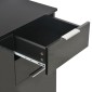 vidaXL Μπουφές Ψηλός Γυαλιστερός Μαύρος 71x35x80 εκ. Μοριοσανίδα