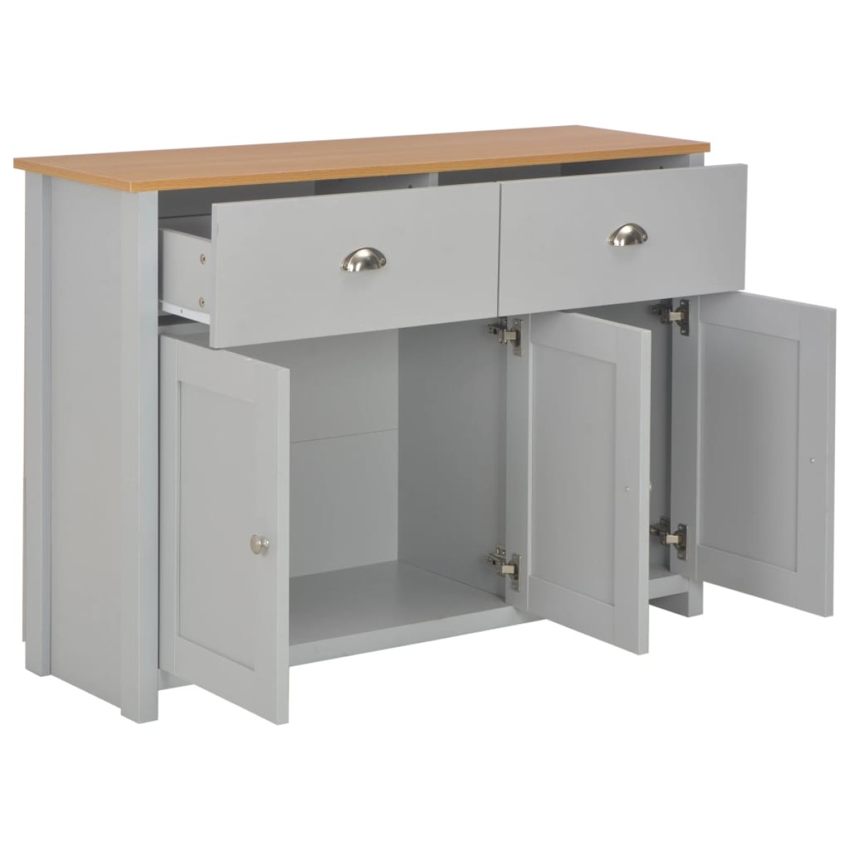vidaXL Μπουφές Γκρι 112 x 35 x 81 εκ.