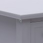 vidaXL Τραπέζι Βοηθητικό Γκρι 40 x 40 x 40 εκ. από Ξύλο Παυλώνιας