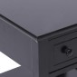 vidaXL Τραπέζι Βοηθητικό Μαύρο 40 x 40 x 40 εκ. από Ξύλο Παυλώνιας