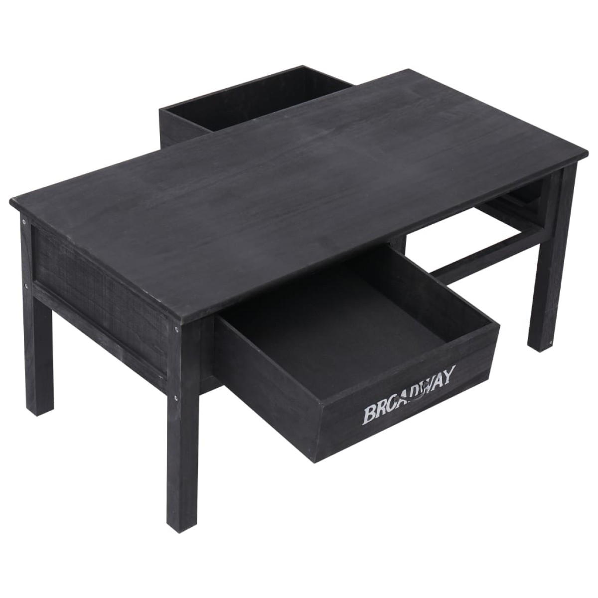 vidaXL Τραπεζάκι Σαλονιού Μαύρο 100 x 50 x 45 εκ. Ξύλινο