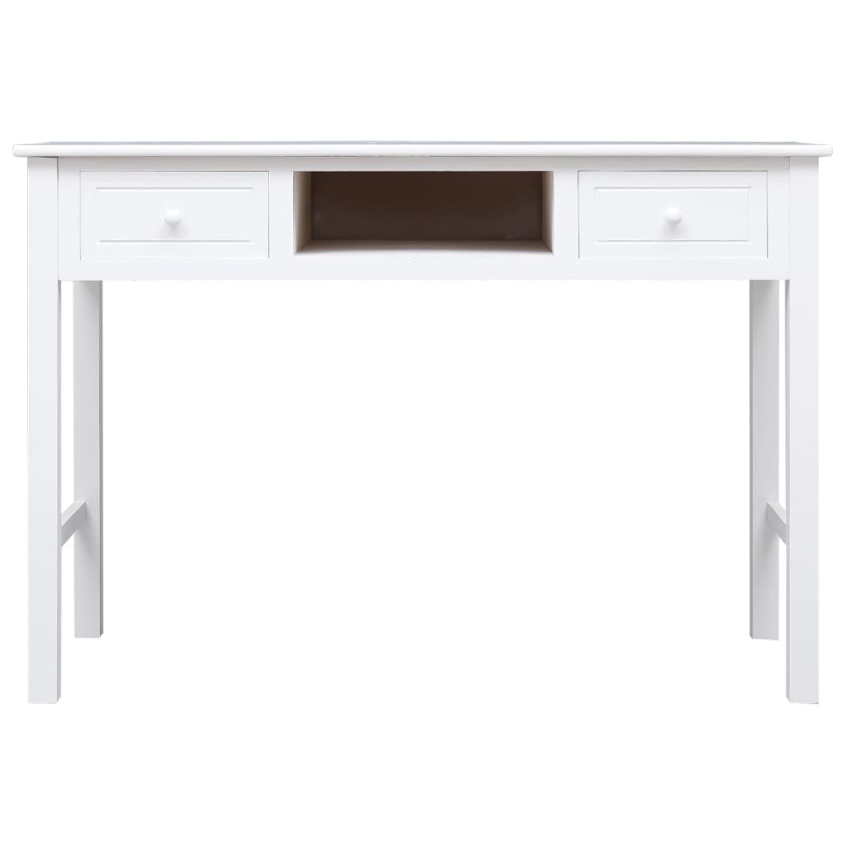 vidaXL Γραφείο Λευκό 110 x 45 x 76 εκ. Ξύλινο