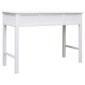 vidaXL Γραφείο Λευκό 110 x 45 x 76 εκ. Ξύλινο
