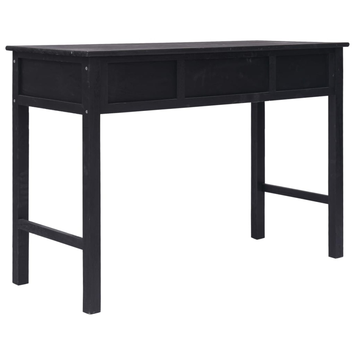 vidaXL Τραπέζι Κονσόλα Μαύρο 110 x 45 x 76 εκ. Ξύλινο