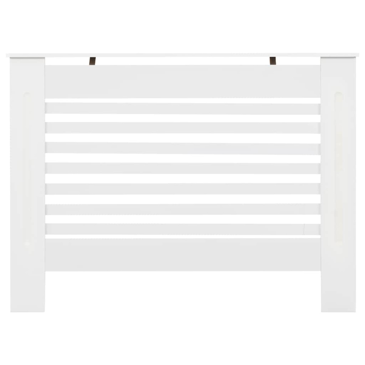 vidaXL Κάλυμμα Καλοριφέρ Λευκό 112 x 19 x 81,5 εκ. από MDF