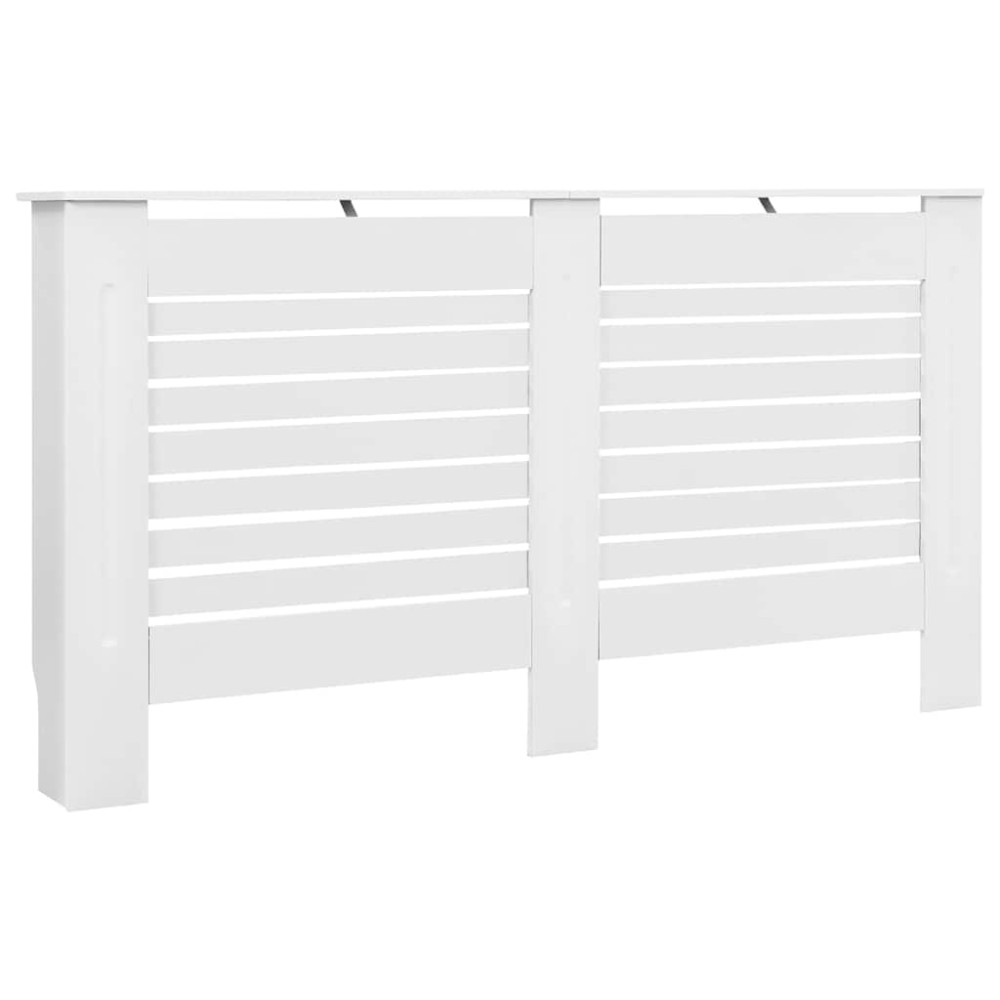 vidaXL Κάλυμμα Καλοριφέρ Λευκό 152 x 19 x 81,5 εκ. από MDF