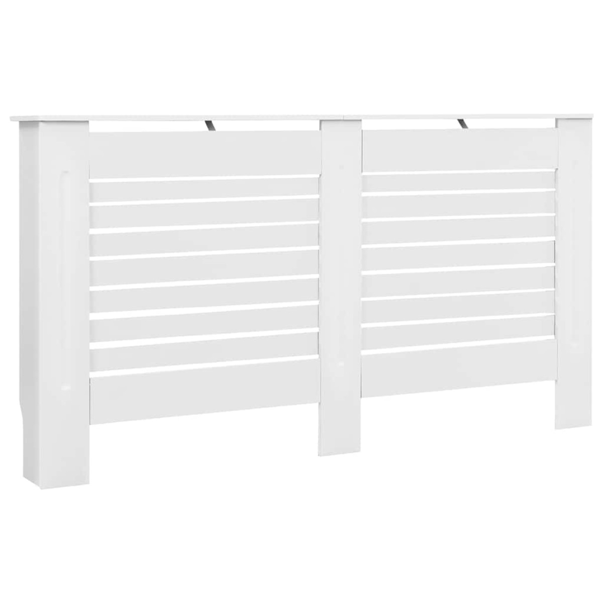 vidaXL Κάλυμμα Καλοριφέρ Λευκό 152 x 19 x 81,5 εκ. από MDF