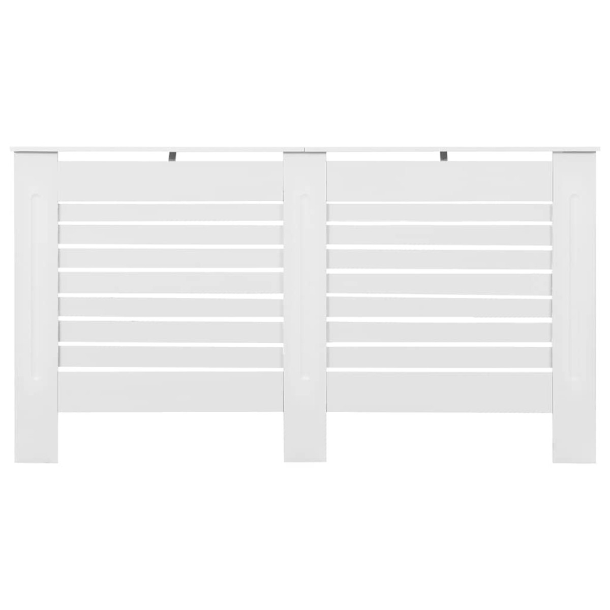 vidaXL Κάλυμμα Καλοριφέρ Λευκό 152 x 19 x 81,5 εκ. από MDF