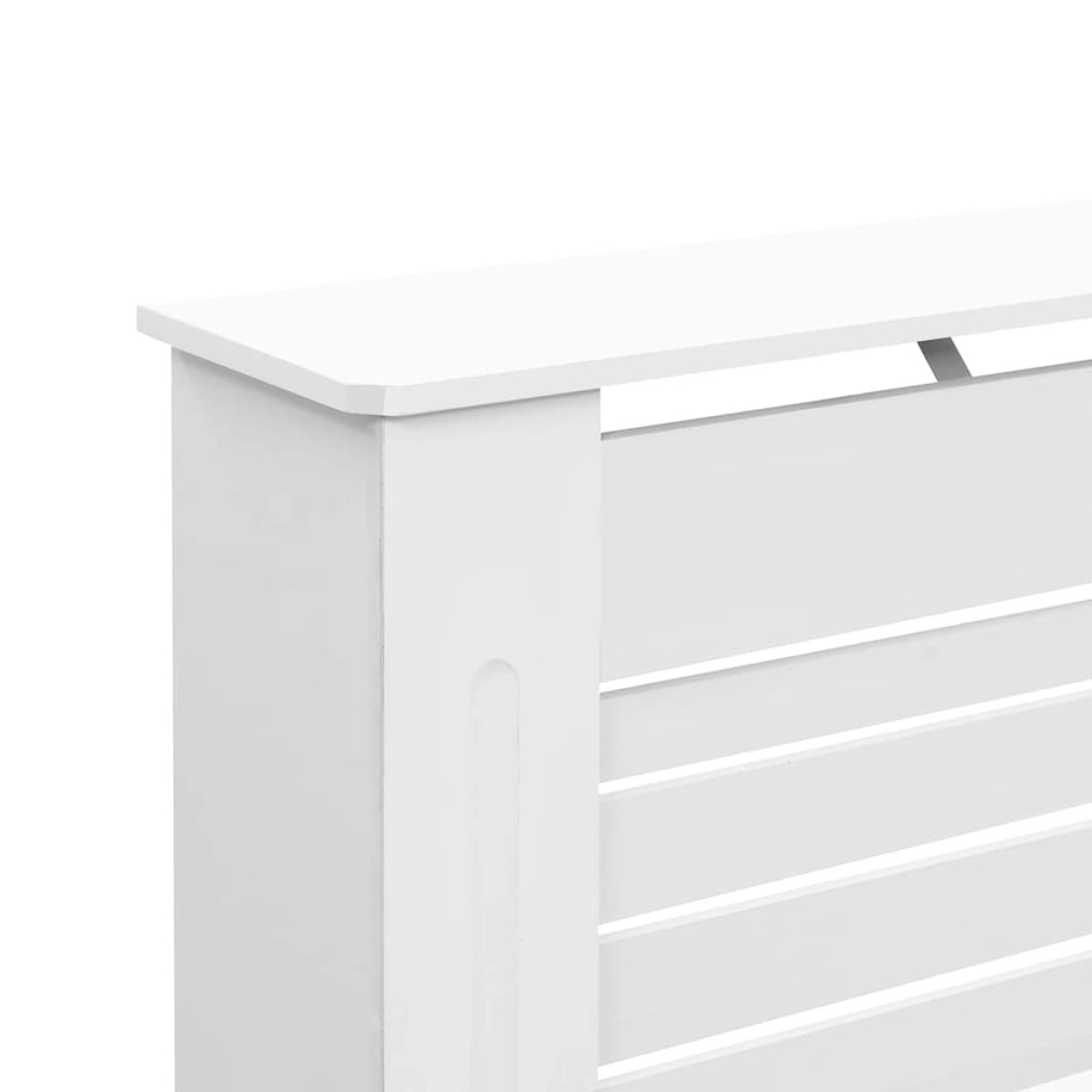 vidaXL Κάλυμμα Καλοριφέρ Λευκό 152 x 19 x 81,5 εκ. από MDF