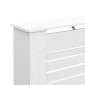vidaXL Κάλυμμα Καλοριφέρ Λευκό 172 x 19 x 81,5 εκ. από MDF