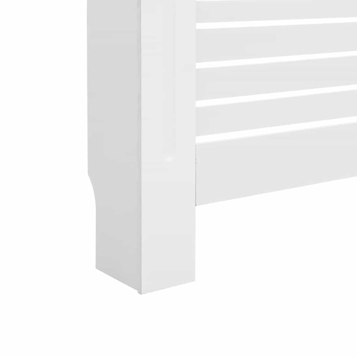 vidaXL Κάλυμμα Καλοριφέρ Λευκό 172 x 19 x 81,5 εκ. από MDF