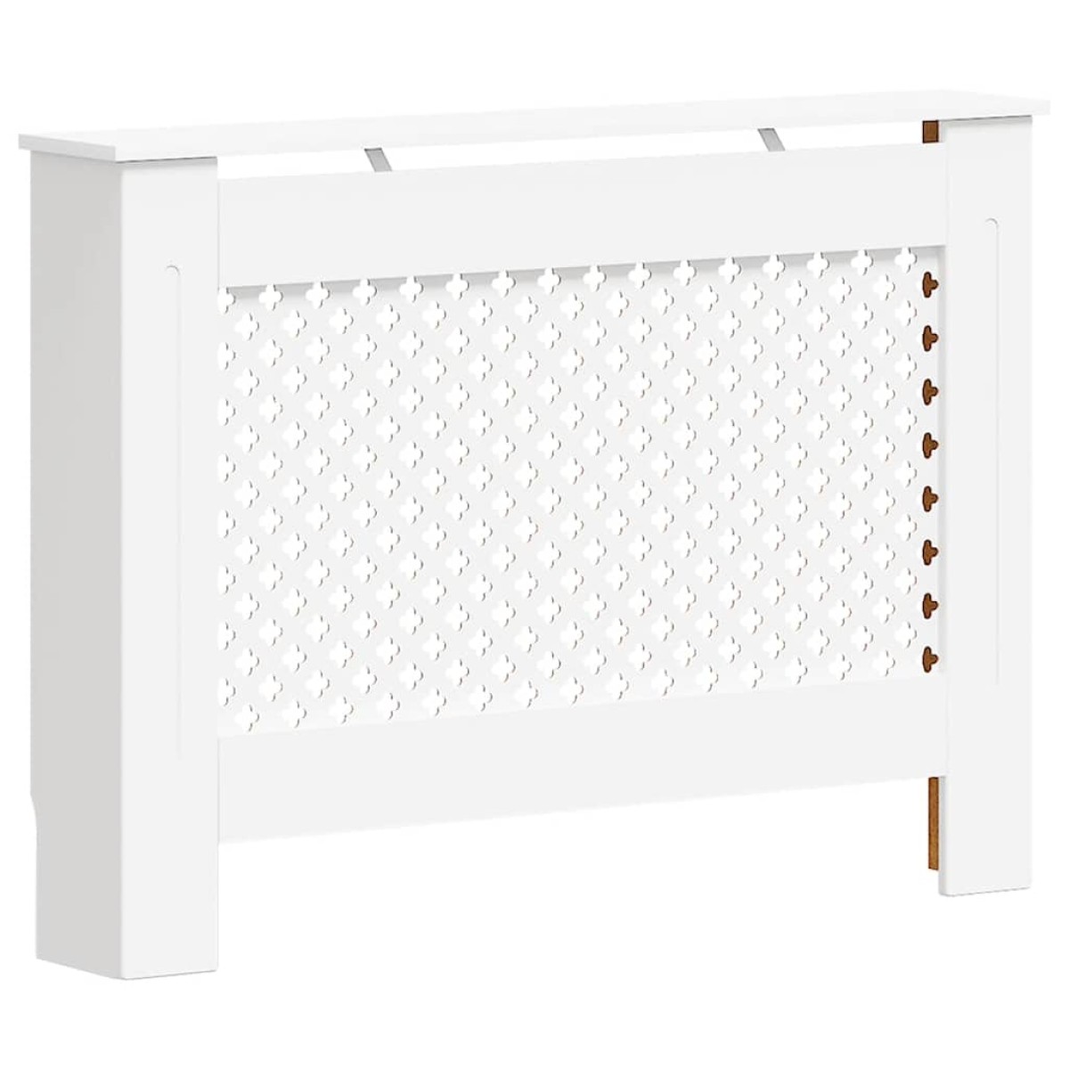 vidaXL Κάλυμμα Καλοριφέρ Λευκό 112 x 19 x 81,5 εκ. από MDF