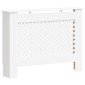 vidaXL Κάλυμμα Καλοριφέρ Λευκό 112 x 19 x 81,5 εκ. από MDF