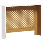 vidaXL Κάλυμμα Καλοριφέρ Λευκό 112 x 19 x 81,5 εκ. από MDF