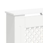 vidaXL Κάλυμμα Καλοριφέρ Λευκό 112 x 19 x 81,5 εκ. από MDF