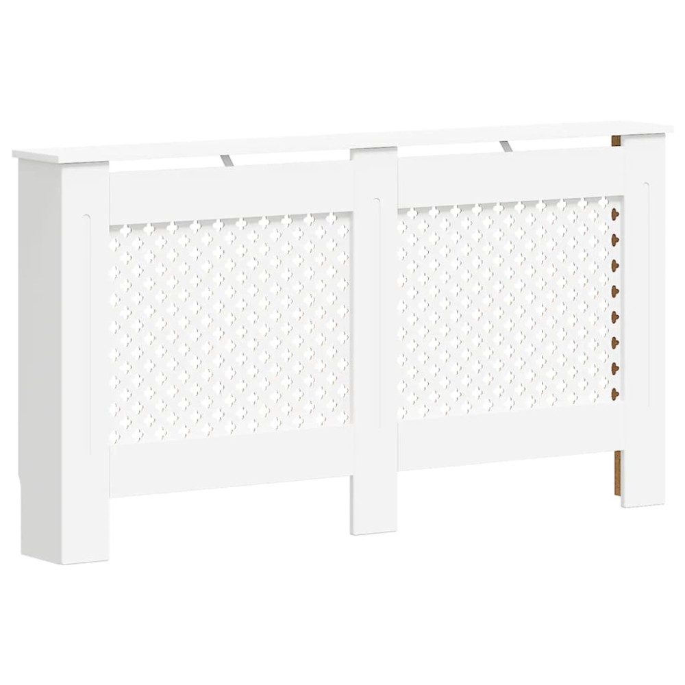 vidaXL Κάλυμμα Καλοριφέρ Λευκό 152 x 19 x 81,5 εκ. από MDF
