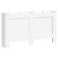 vidaXL Κάλυμμα Καλοριφέρ Λευκό 152 x 19 x 81,5 εκ. από MDF