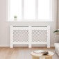 vidaXL Κάλυμμα Καλοριφέρ Λευκό 152 x 19 x 81,5 εκ. από MDF