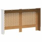 vidaXL Κάλυμμα Καλοριφέρ Λευκό 152 x 19 x 81,5 εκ. από MDF