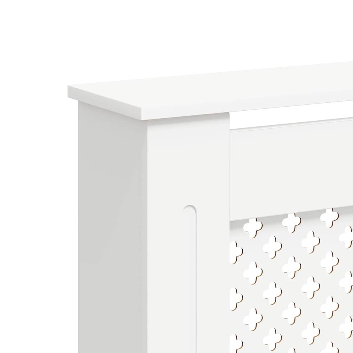 vidaXL Κάλυμμα Καλοριφέρ Λευκό 152 x 19 x 81,5 εκ. από MDF