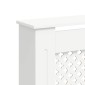 vidaXL Κάλυμμα Καλοριφέρ Λευκό 152 x 19 x 81,5 εκ. από MDF