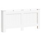 vidaXL Κάλυμμα Καλοριφέρ Λευκό 172 x 19 x 81,5 εκ. από MDF