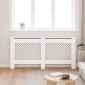 vidaXL Κάλυμμα Καλοριφέρ Λευκό 172 x 19 x 81,5 εκ. από MDF