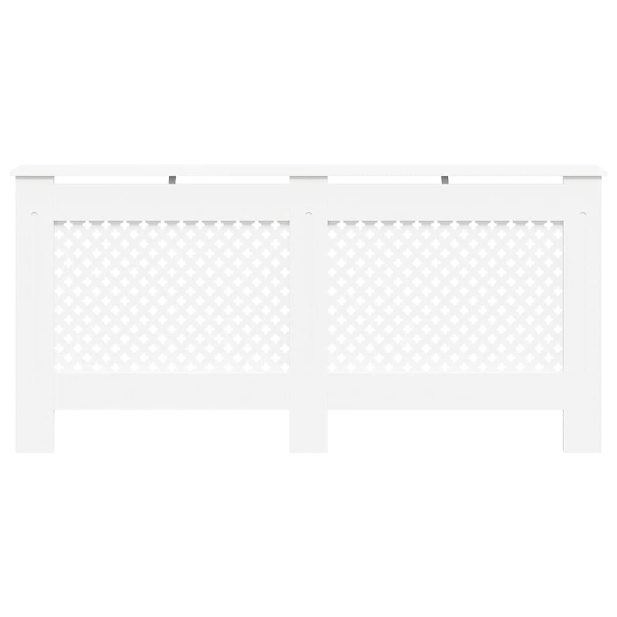 vidaXL Κάλυμμα Καλοριφέρ Λευκό 172 x 19 x 81,5 εκ. από MDF