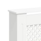 vidaXL Κάλυμμα Καλοριφέρ Λευκό 172 x 19 x 81,5 εκ. από MDF