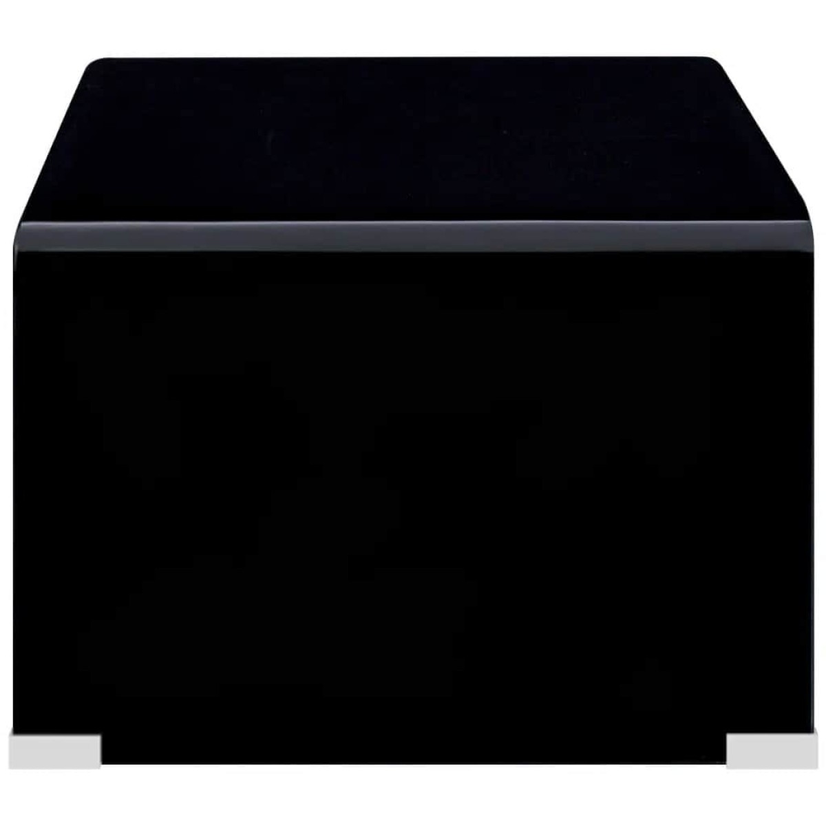 vidaXL Τραπεζάκι Σαλονιού Μαύρο 98 x 45 x 31 εκ. από Ψημένο Γυαλί