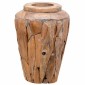 vidaXL Βάζο Διακοσμητικό 40 x 60 εκ. από Μασίφ Ξύλο Teak