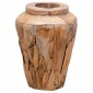 vidaXL Βάζο Διακοσμητικό 40 x 60 εκ. από Μασίφ Ξύλο Teak