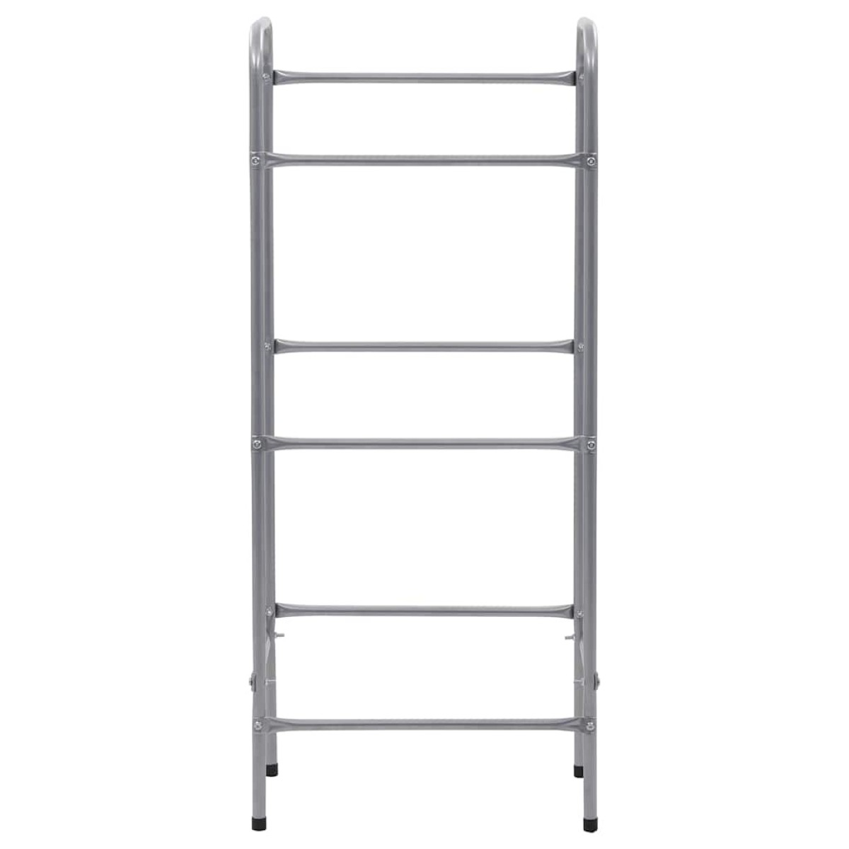 vidaXL Ράφι Αποθήκευσης για 3 Κιβώτια Ασημί 50x33x116 εκ. Ατσάλινο