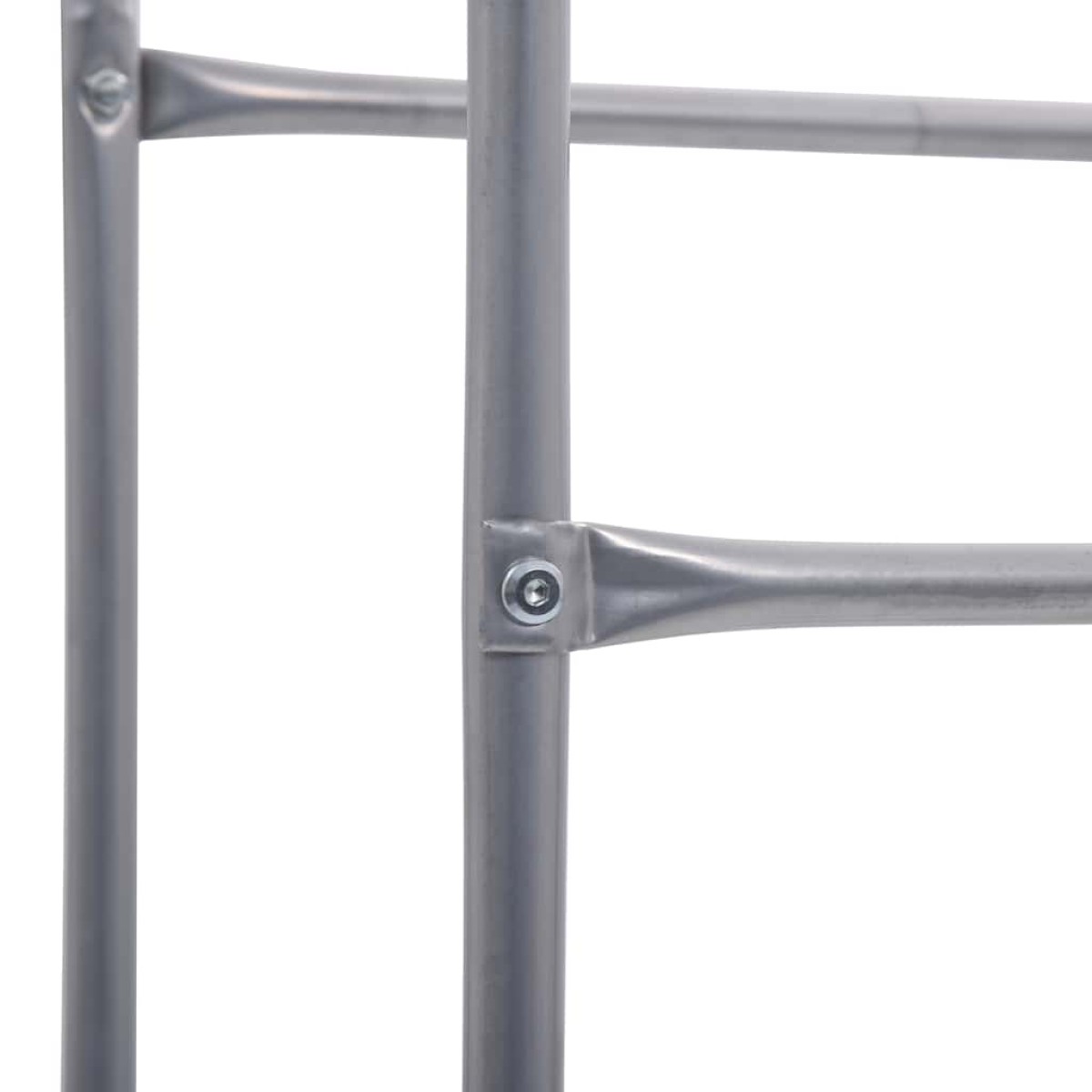 vidaXL Ράφι Αποθήκευσης για 3 Κιβώτια Ασημί 50x33x116 εκ. Ατσάλινο