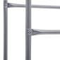 vidaXL Ράφι Αποθήκευσης για 3 Κιβώτια Ασημί 50x33x116 εκ. Ατσάλινο