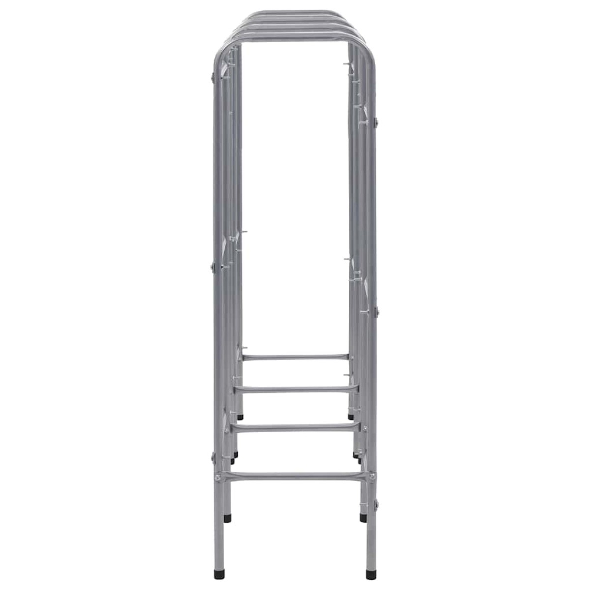 vidaXL Ράφι Αποθήκευσης για 9 Κιβώτια Ασημί 145x33x116 εκ. Ατσάλινο