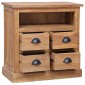 vidaXL Συρταριέρα με Ράφι 60 x 30 x 60 εκ. από Μασίφ Ξύλο Teak