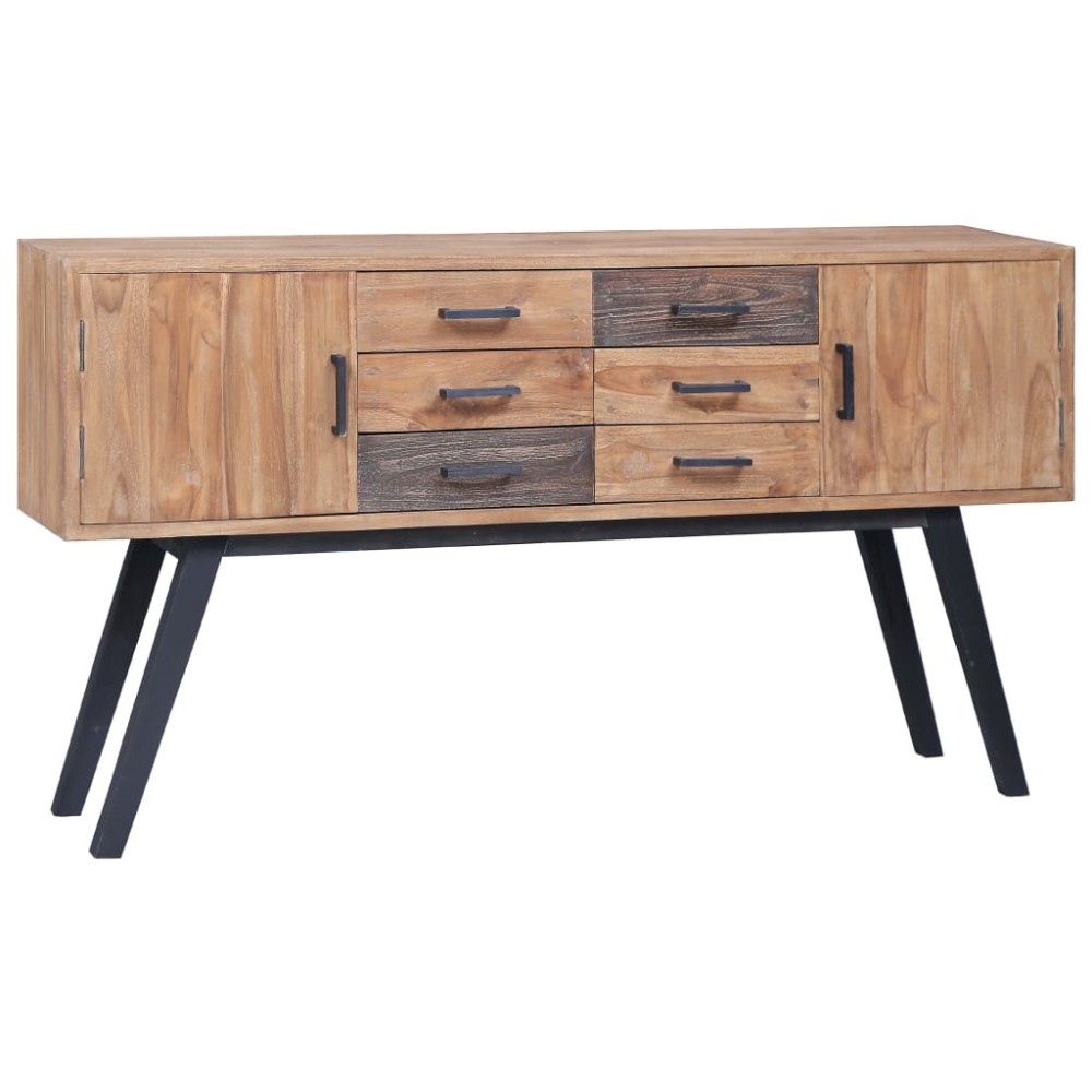 vidaXL Μπουφές 110x30x75 εκ. από Μασίφ Ξύλο Teak