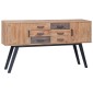 vidaXL Μπουφές 110x30x75 εκ. από Μασίφ Ξύλο Teak
