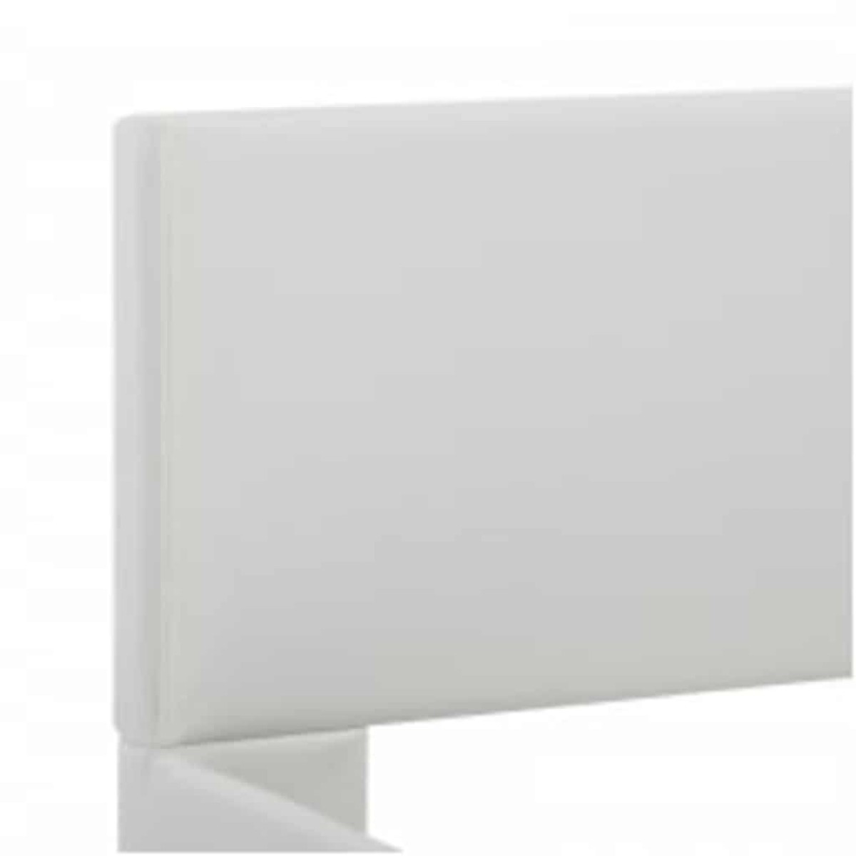 vidaXL Πλαίσιο Κρεβατιού με LED Λευκό 100x200 εκ. Συνθετικό Δέρμα