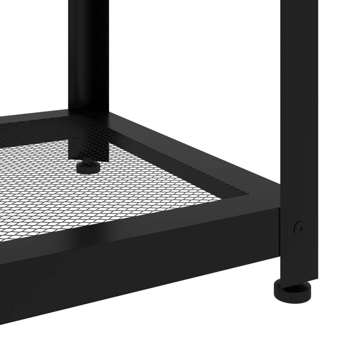 vidaXL Τραπεζάκι Σαλονιού Γκρι/Μαύρο 90x45x45 εκ. από MDF/Σίδερο