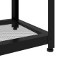vidaXL Τραπεζάκι Σαλονιού Γκρι/Μαύρο 90x45x45 εκ. από MDF/Σίδερο