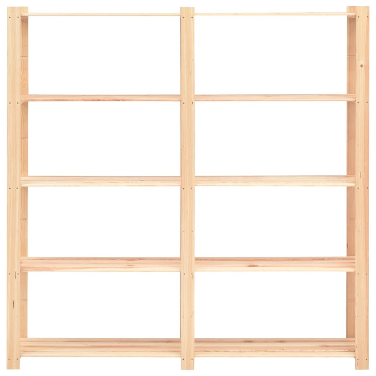 vidaXL Ραφιέρα 5 Επιπέδων 500 κ. 170 x 38 x 170 εκ. Μασίφ Ξύλο Πεύκου