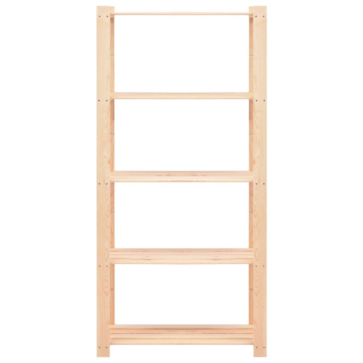 vidaXL Ραφιέρα 5 Επιπέδων 250 κ. 80x38x170 εκ. από Μασίφ Ξύλο Πεύκου