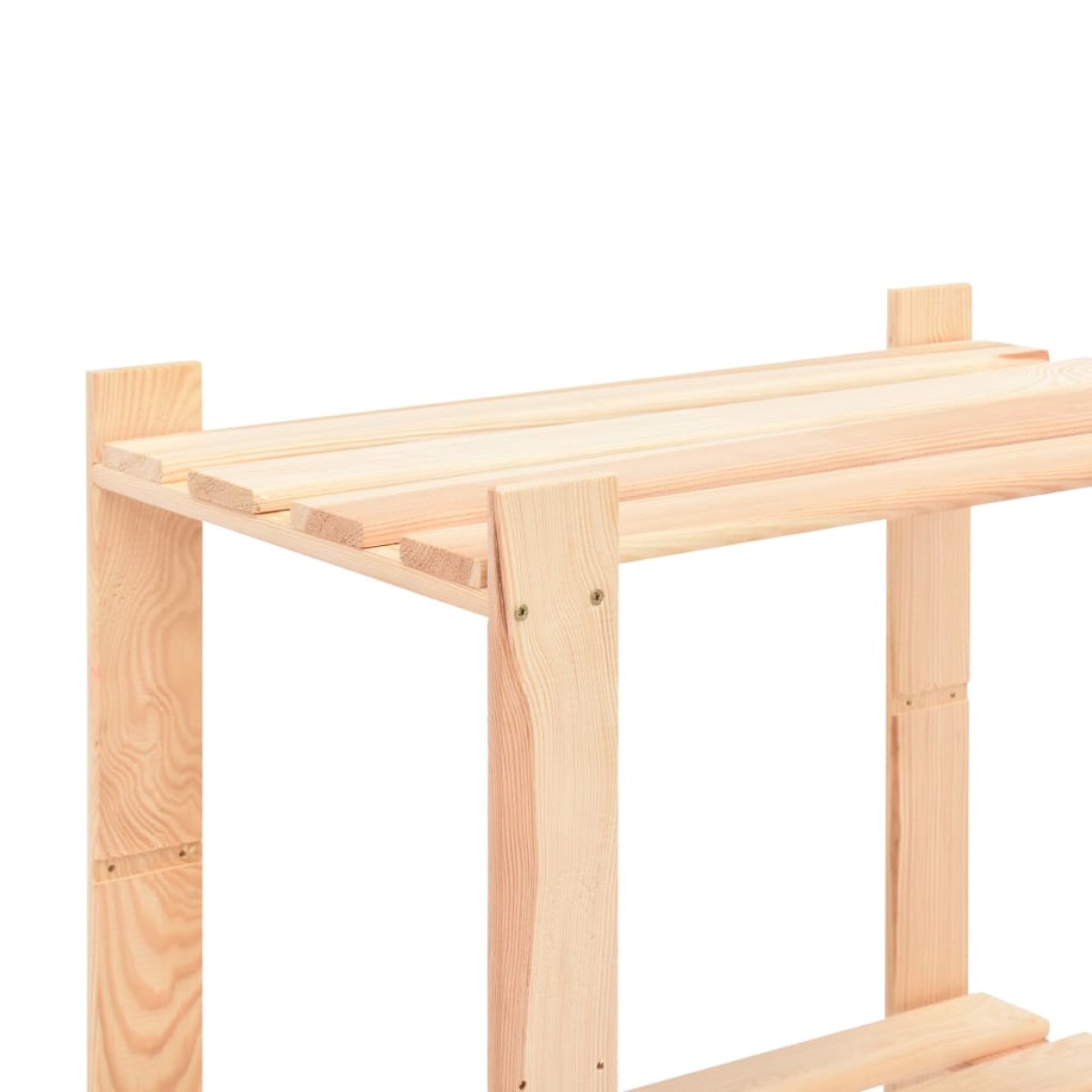 vidaXL Ραφιέρα 5 Επιπέδων 250 κ. 80x38x170 εκ. από Μασίφ Ξύλο Πεύκου