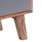 vidaXL Έπιπλο Τηλεόρασης Γκρι 140x30x45 εκ. από Μασίφ Ξύλο Sheesham