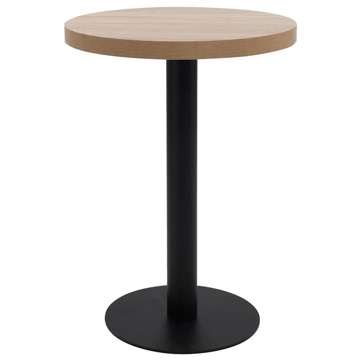 vidaXL Τραπέζι Bistro Ανοιχτό Καφέ 60 εκ. από MDF