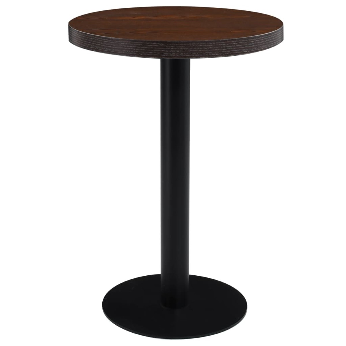 vidaXL Τραπέζι Bistro  Σκούρο Καφέ 60 εκ. από MDF