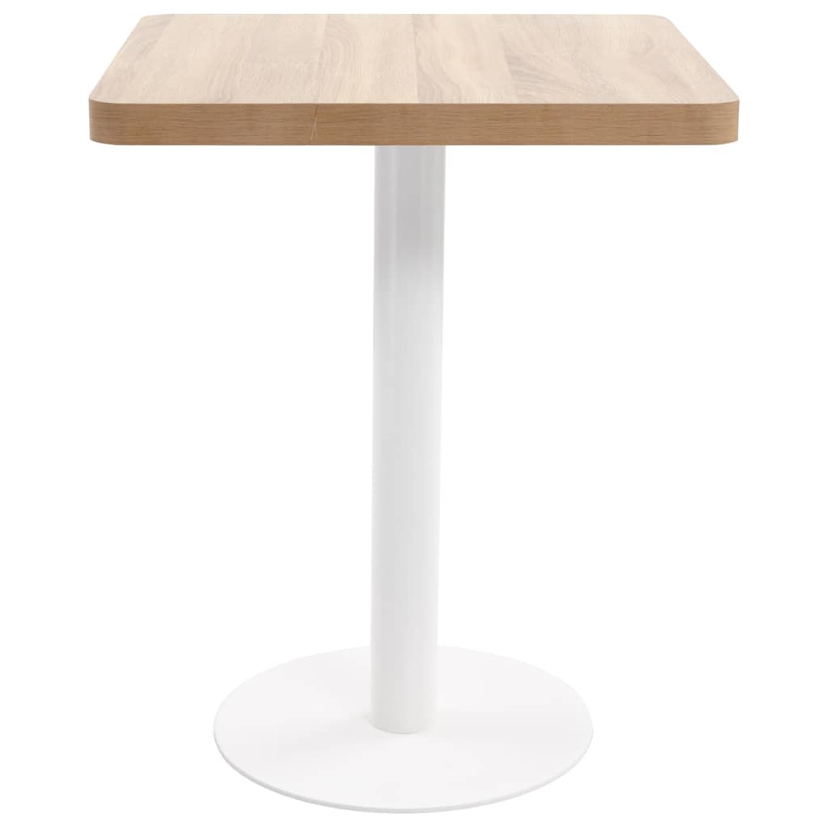 vidaXL Τραπέζι Bistro Ανοιχτό Καφέ 60 x 60 εκ. από MDF